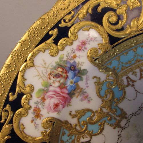 ROYAL CROWN DERBY PAIR OF GARY SERVICE FISH PLATES - ADDITIONAL PHOTO 6