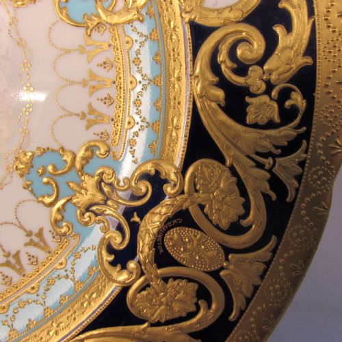 ROYAL CROWN DERBY PAIR OF GARY SERVICE FISH PLATES - ADDITIONAL PHOTO 7