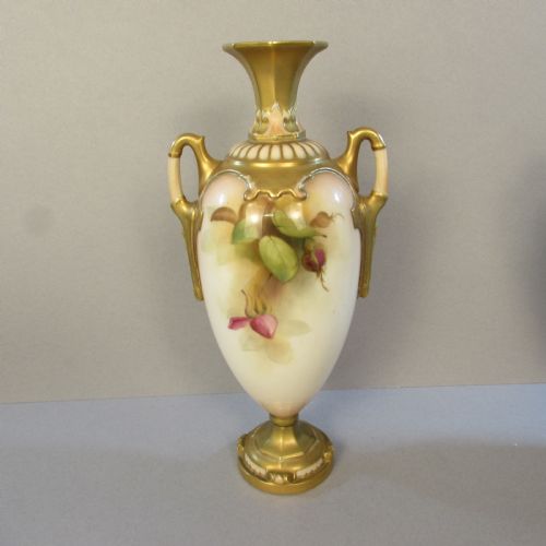 ROYAL WORCESTER ROSE VASE - ADDITIONAL PHOTO 1