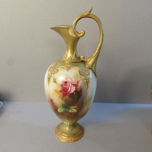 ROYAL WORCESTER ROSE EWER - ADDITIONAL PHOTO 1