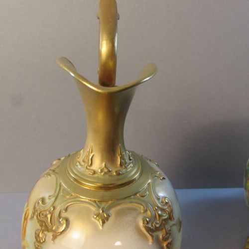 ROYAL WORCESTER ROSE EWER - ADDITIONAL PHOTO 3