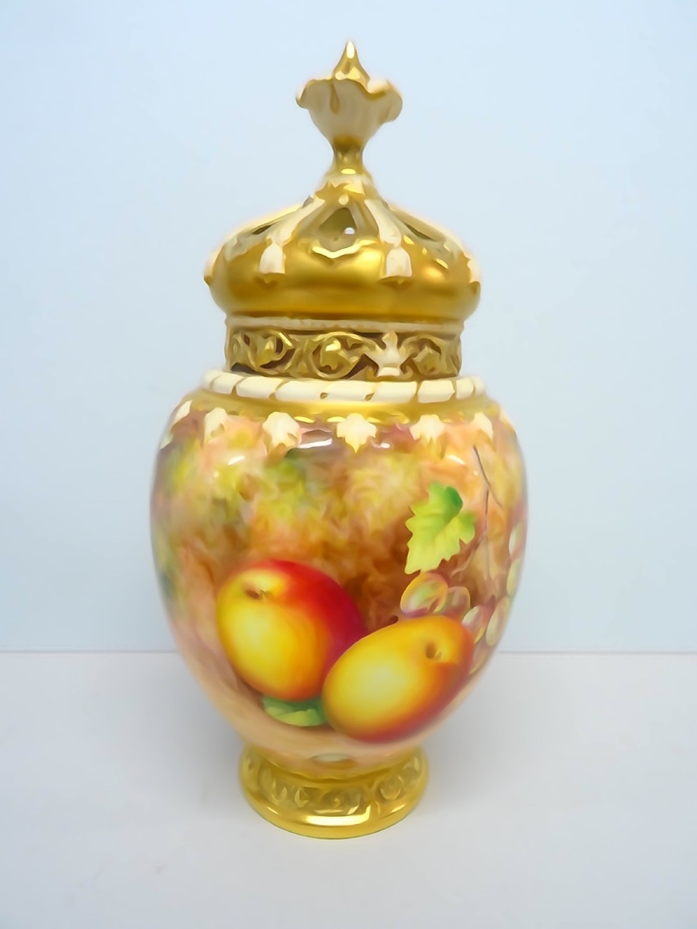 Royal Worcester Freeman Small Rose Jar View II