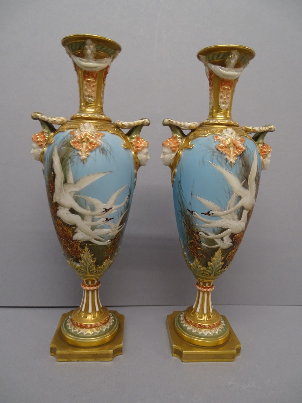 Royal Worcester Baldwyn Pair of Vases