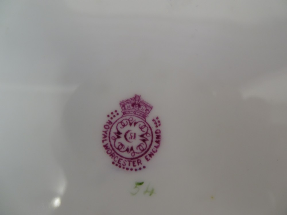 Royal Worcester Pair of John Stinton Plates View II