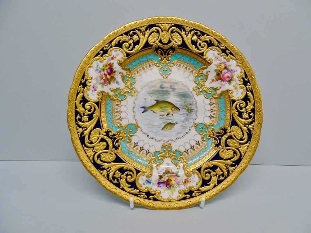 Royal Crown Derby Gary Service Fish Plates