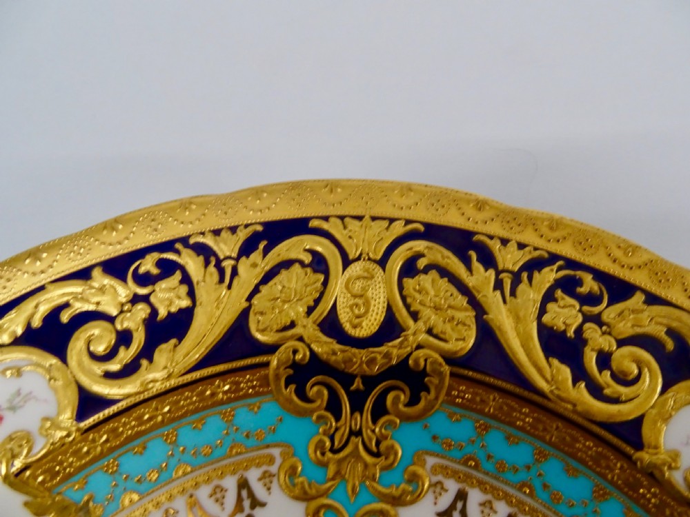 Royal Crown Derby Gary Service Fish Plates View II