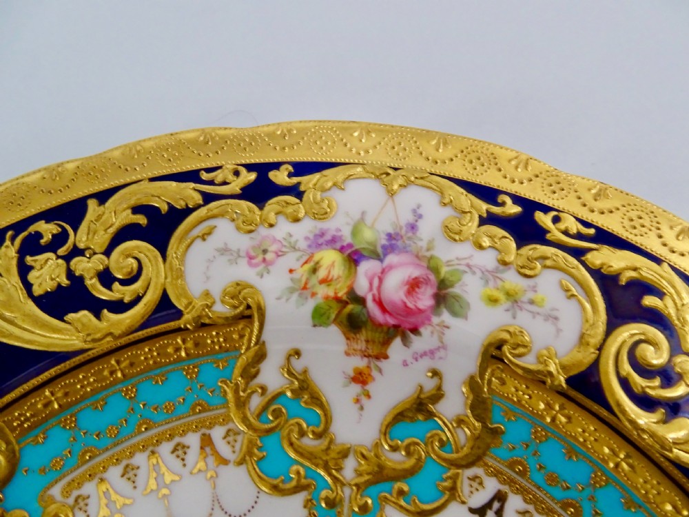 Royal Crown Derby Gary Service Fish Plates View III
