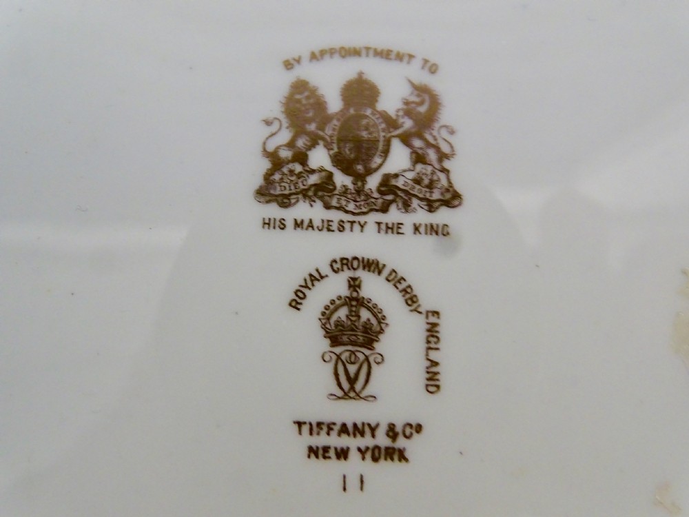Royal Crown Derby Gary Service Fish Plates View VI