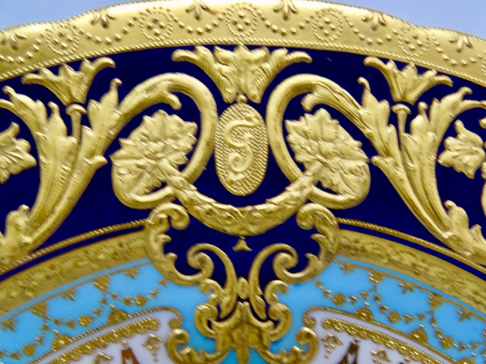 Royal Crown Derby Gary Service Fish Plates View VIII