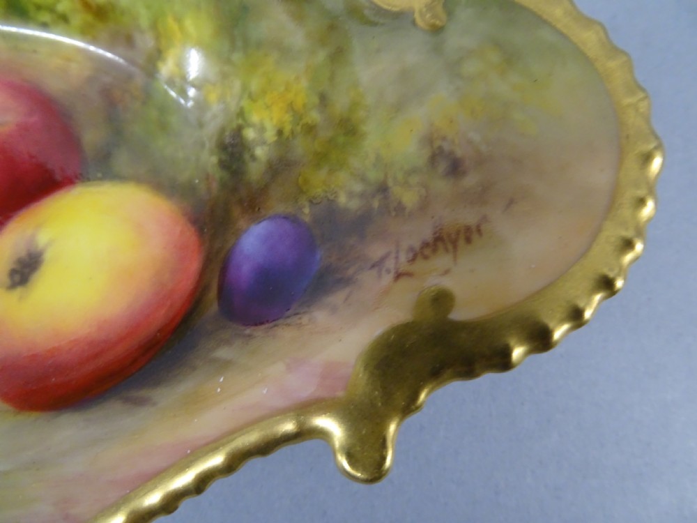 Royal Worcester Lockyer Pen Tray. View II