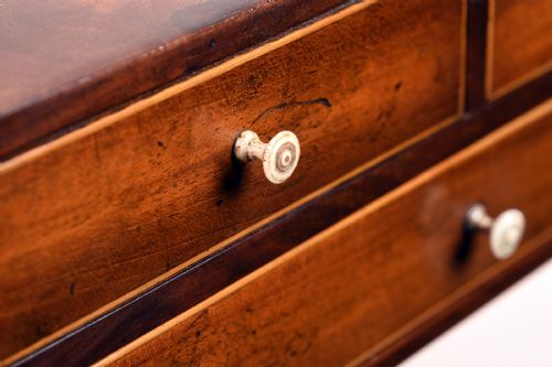 FINE PAIR OF GEORGE III SHERATON BOOK CARRIERS - ADDITIONAL PHOTO 3