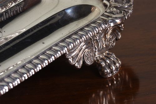 EDWARDIAN FULLY HALLMARKED SILVER DESK STAND - ADDITIONAL PHOTO 5