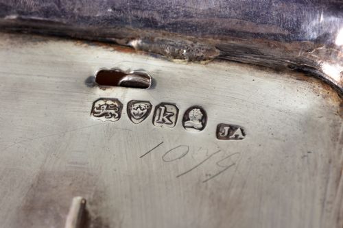 EDWARDIAN FULLY HALLMARKED SILVER DESK STAND - ADDITIONAL PHOTO 6