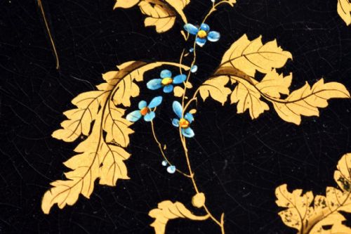 JENNENS AND BETTRIDGE FLORAL TRAY - ADDITIONAL PHOTO 1