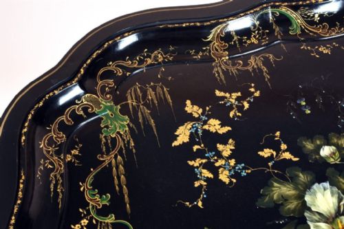 JENNENS AND BETTRIDGE FLORAL TRAY - ADDITIONAL PHOTO 2