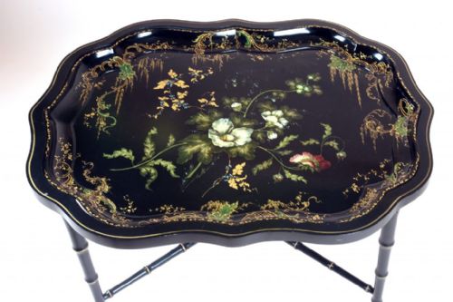 JENNENS AND BETTRIDGE FLORAL TRAY - ADDITIONAL PHOTO 3