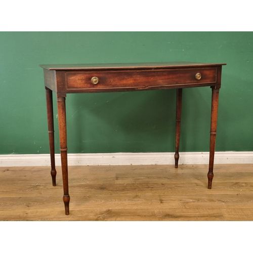 MAHOGANY BOWFRONT SIDE TABLE C1810