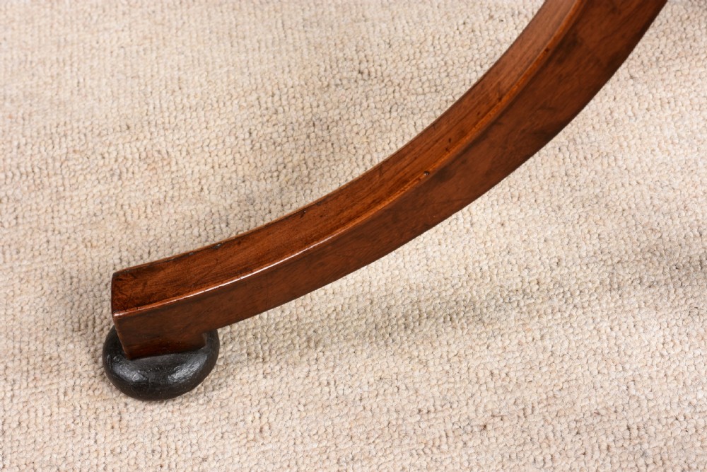 A mahogany tripod occasional table featuring a square top with rounded corners, a spiral-turned central column, and three splayed legs. View IV