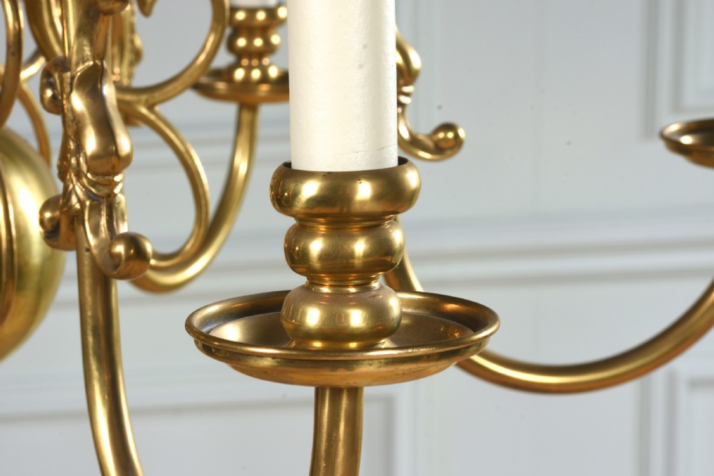 Dutch Brass Chandelier View II