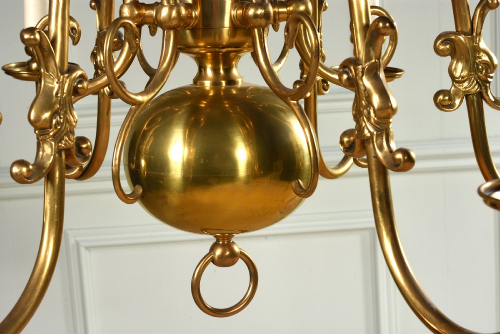 Dutch Brass Chandelier View III