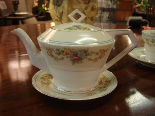 fig 2. Lovely Art Deco period porcelain Noritake tea for two tea service.