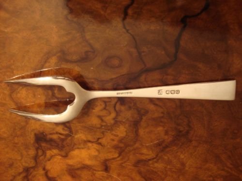 fig 1. Solid silver bread fork.
