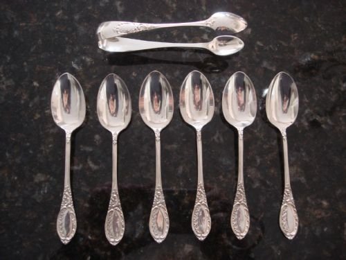 fig 2. 19th century Victorian unusual 10 piece silver plate berry spoon or fruit or dessert service in original fitted case.
