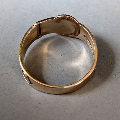 SUPERB VINTAGE 9CT GOLD BUCKLE RING C1968 42G - ADDITIONAL PHOTO 7