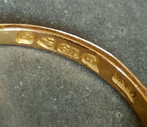 EDWARDIAN 18CT GOLD RUBY DIAMOND RING CHESTER 1907 - ADDITIONAL PHOTO 7