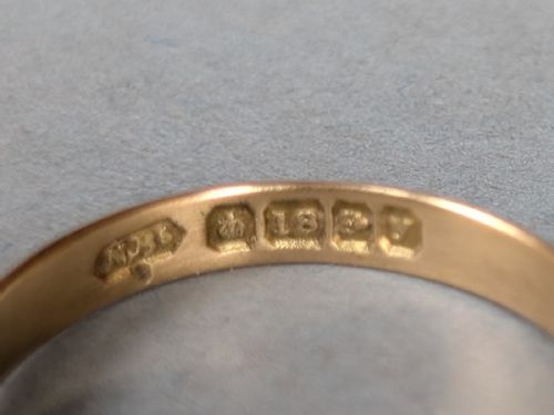 ANTIQUE 18CT GOLD OPAL RING C1923 - ADDITIONAL PHOTO 4