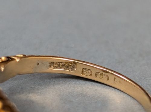 fig 3. Superb Victorian 18ct Gold Diamond Ring