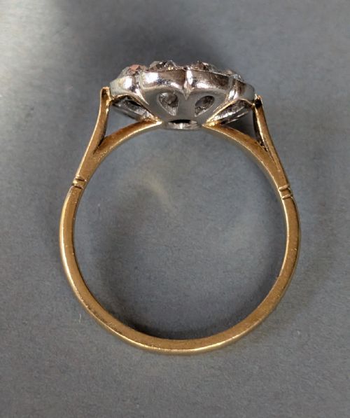 SUPERB EDWARDIAN 18CT GOLD DIAMOND RING - ADDITIONAL PHOTO 5