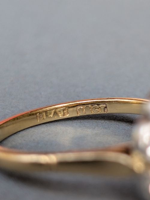 SUPERB EDWARDIAN 18CT GOLD DIAMOND RING - ADDITIONAL PHOTO 6