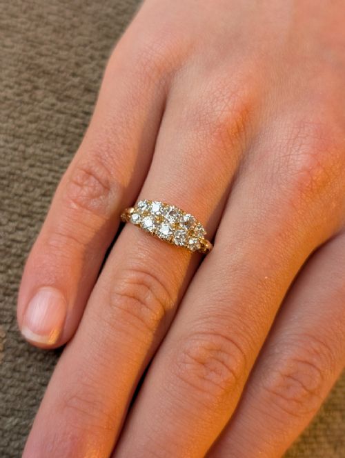 fig 1. Superb Victorian 18ct Gold Diamond Ring