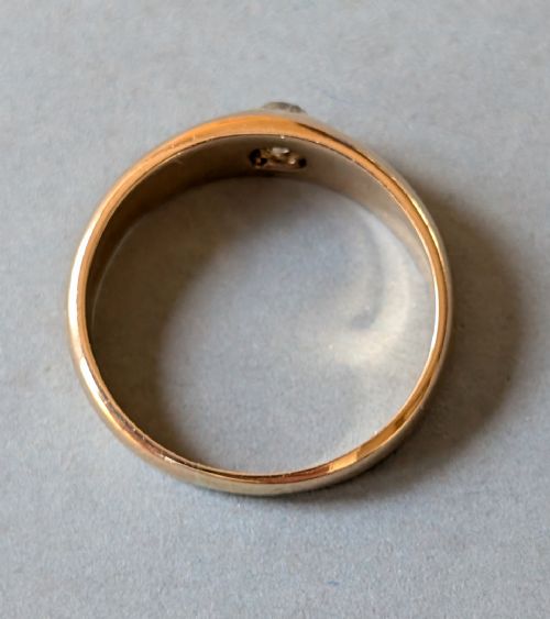 VICTORIAN 18CT GOLD DIAMOND GYPSY RING C1876 - ADDITIONAL PHOTO 6