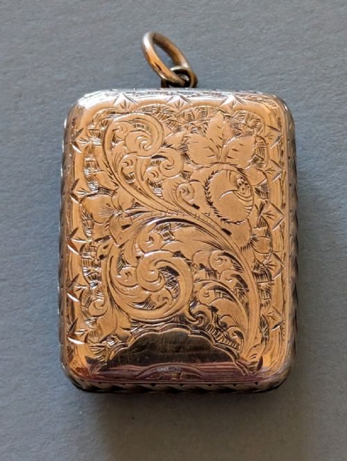LARGE ANTIQUE VICTORIAN 9CT BACK AND FRONT LOCKET - ADDITIONAL PHOTO 7