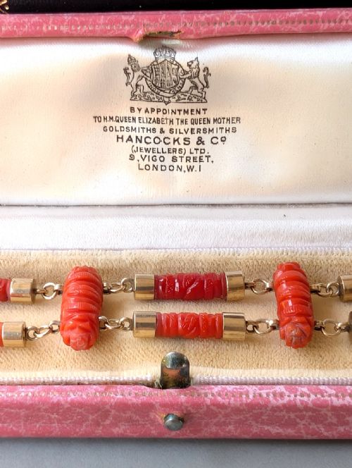 GEORGIAN 9CT GOLD CORAL BRACELET - ADDITIONAL PHOTO 10