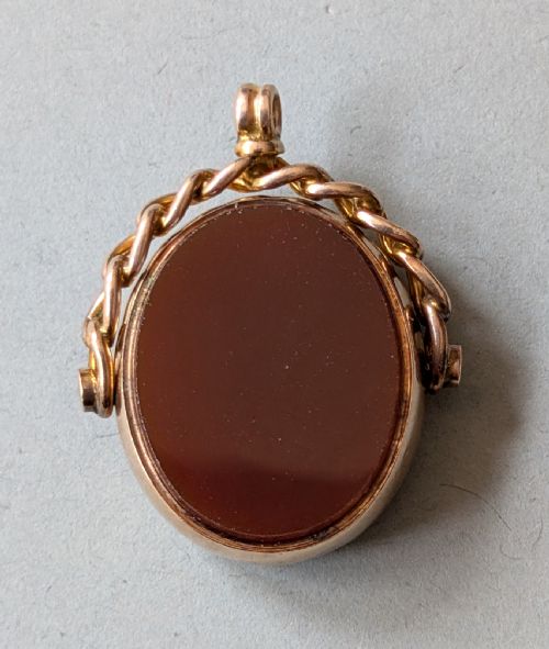 EDWARDIAN 9CT GOLD SPINNING FOB - ADDITIONAL PHOTO 11