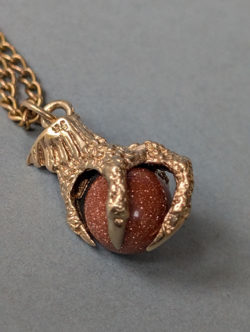 ANTIQUE 9CT GOLD EAGLE CLAW PENDANT FOB C1903 - ADDITIONAL PHOTO 7