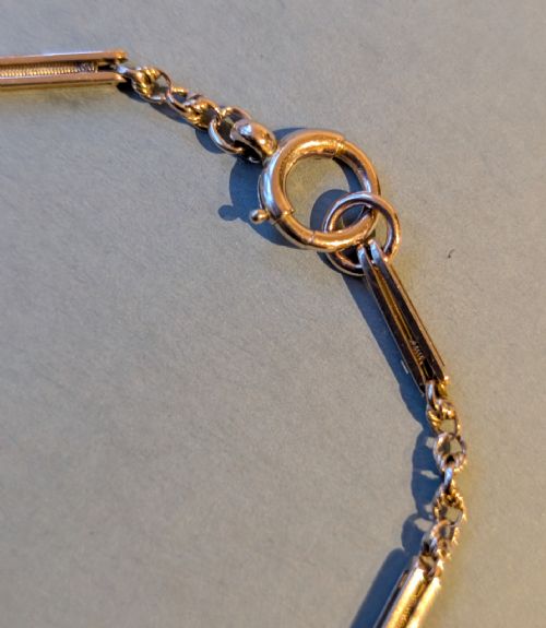 ANTIQUE SOLID 9CT GOLD FANCY LINK BRACELET - ADDITIONAL PHOTO 3