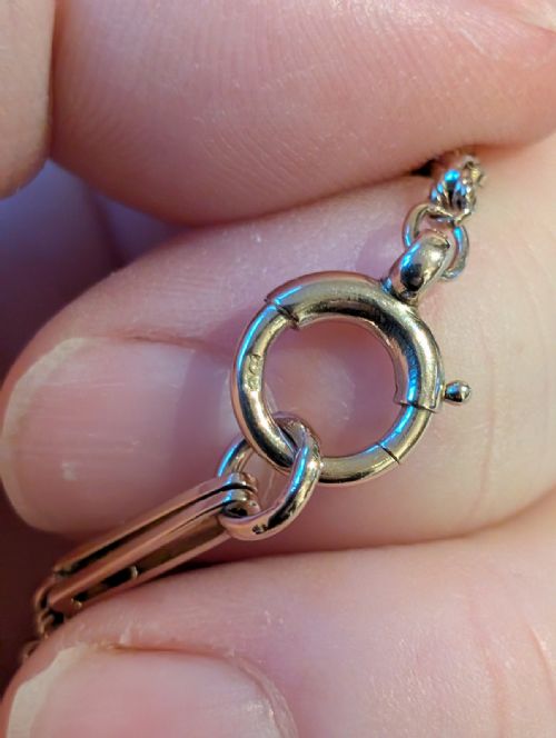 ANTIQUE SOLID 9CT GOLD FANCY LINK BRACELET - ADDITIONAL PHOTO 8