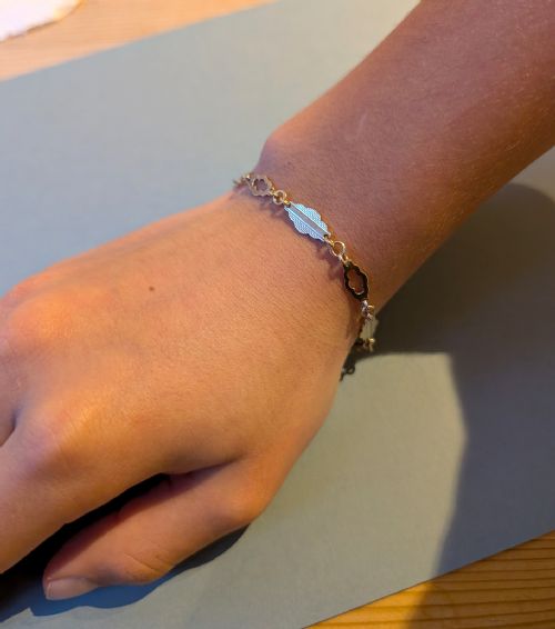 VINTAGE SOLID 9CT GOLD FANCY LINK BRACELET C1952 - ADDITIONAL PHOTO 9