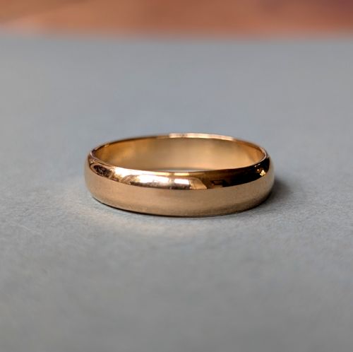 antique 22ct gold wedding band c1916 - CATEGORY: ANTIQUE JEWELLERY - DATED 1910