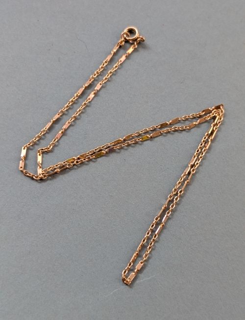 ANTIQUE 9CT ROSE GOLD CHAIN NECKLACE