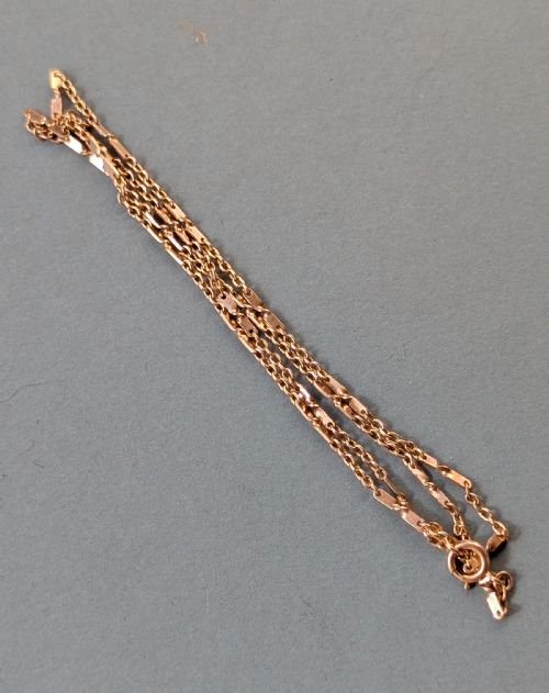 ANTIQUE 9CT ROSE GOLD CHAIN NECKLACE - ADDITIONAL PHOTO 6