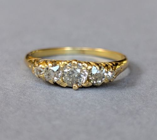 Antique 18ct Gold Diamond Ring