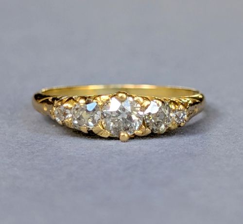 fig 3. Antique 18ct Gold Diamond Ring