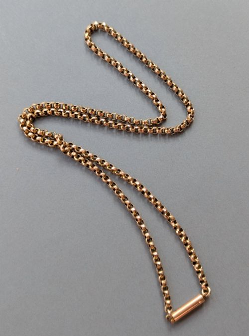 Antique 9ct Gold Necklace Chain 7.2g
