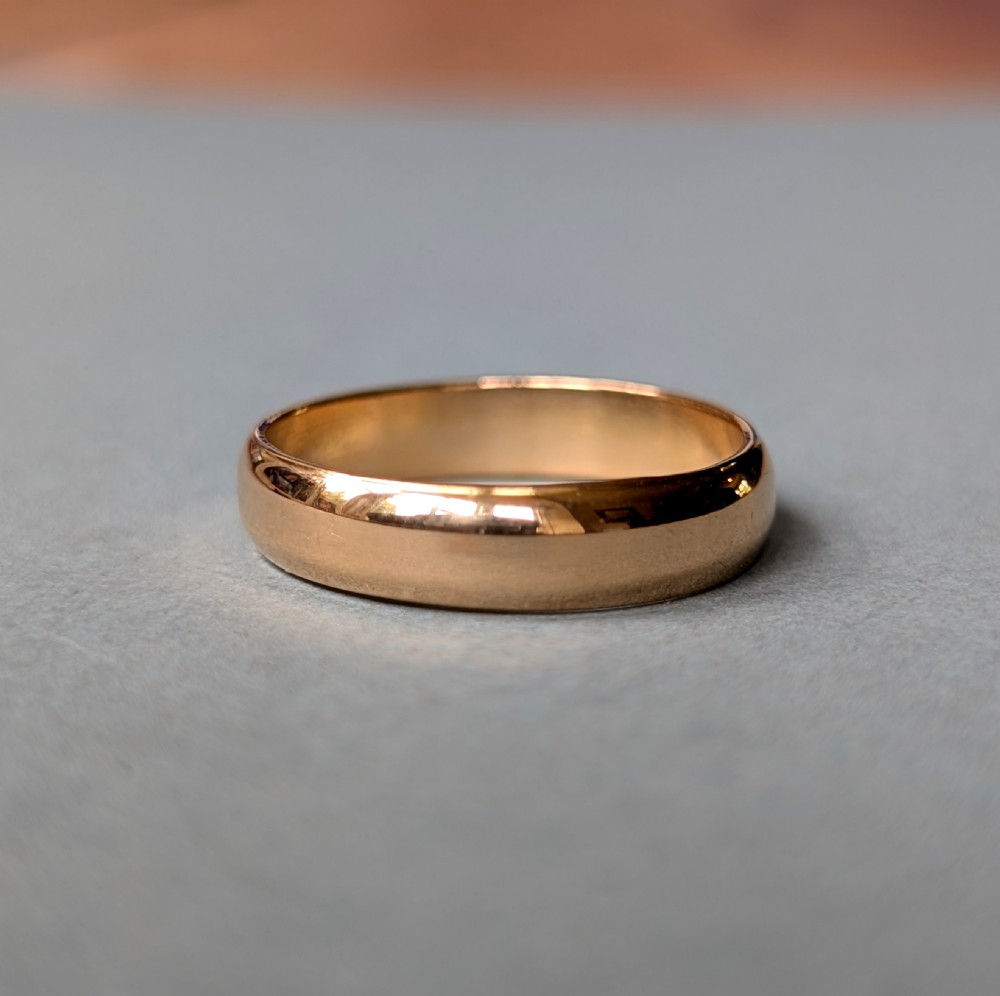 Antique 22ct Gold Wedding Band c1916