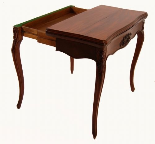 fig 1. Serpentine Card Table - c1870
Serpentine Card Table - c1870
Serpentine Card Table - c1870
Serpentine Card Table Fold Over Games Table